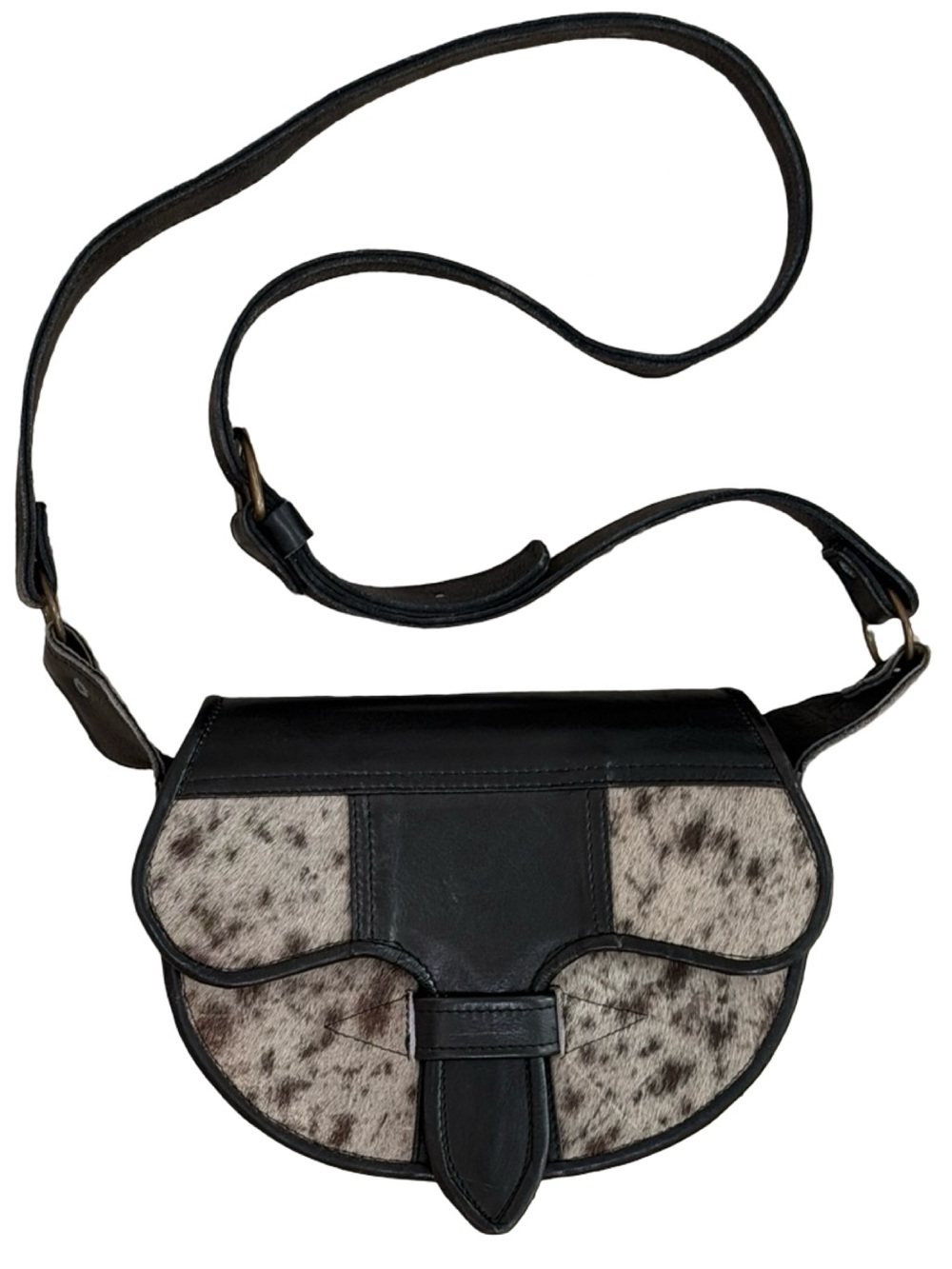 Vintage Carriel Artisan Cowhide Saddle Bag